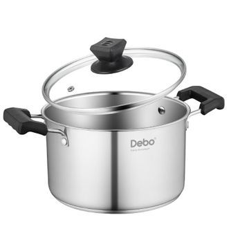 德铂（Debo）  菲比汤锅 304不锈钢复底煲汤锅 电磁炉燃气通用20cm DEP-692
