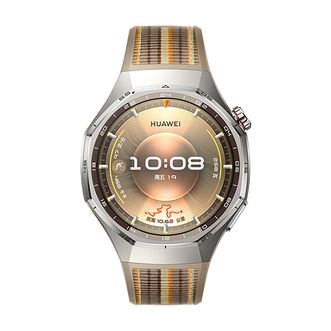华为/Huawei  WATCH GT 6 Pro（46mm）琥珀棕 钛色钛合金表壳 棕色复合编织表带