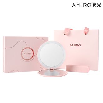 觅光/AMIRO  折叠随身镜 LED化妆镜 高清便携补光镜子 梳妆台美容镜ZC07