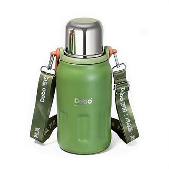 德铂（Debo）  户外便携保温壶  约900ml  不锈钢水壶保温杯