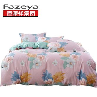 彩羊（Fazeya）  全棉四件套 床上用品 纯棉套件 床单被套-那年花开