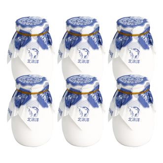 北冰洋  （箱装）瓷罐原味酸奶200g  6罐/箱