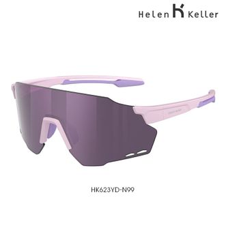 海伦凯勒（Helen Keller）  王一博同款 25年新品户外骑行越野运动护目男马拉松一体式墨镜 HK623YD 非偏光太阳镜