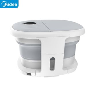 美的/Midea  折叠泡脚桶【恒温加热+电动按摩】全自动足浴泡脚盆 足疗器 洗脚盆