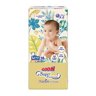 大王（GOO.N）  光羽致本之源 纸尿裤M38片(6-11kg)尿不湿婴儿 双重植物提取