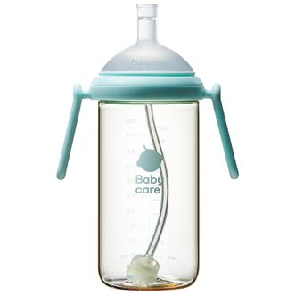 Babycare歪头奶瓶成长型PPSU奶瓶-300ML-直饮嘴