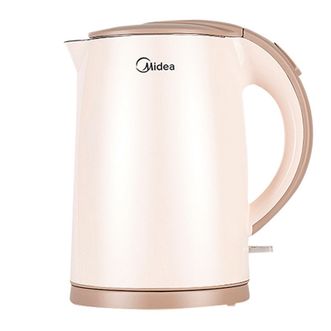 美的/Midea  电水壶  H415E2J  浅粉色  1.5L家用双层防烫烧水壶