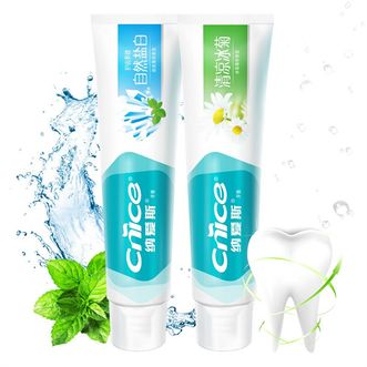 纳爱斯  清新鲜果牙膏120g+纳爱斯清凉冰菊牙膏120g