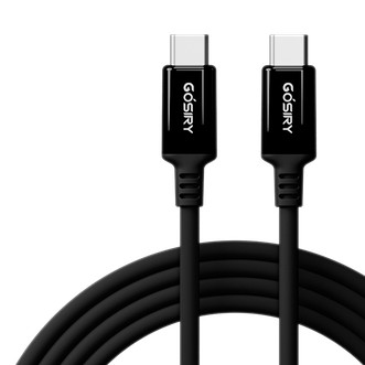 果子理  小冰川数据线USB-C手机快充线数据线双type-c  黑色 2米 60W