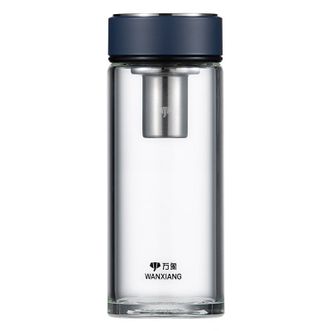 万象（WANXIANG）   单层玻璃杯便携泡茶杯喝水杯子380ml