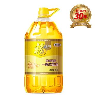 福临门  非转基因一级大豆油5L*1桶食用油
