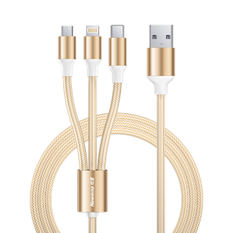 纽曼（Newmine）  XS06 两米 苹果/安卓/Type-C手机三合一快充数据线一拖三充电线