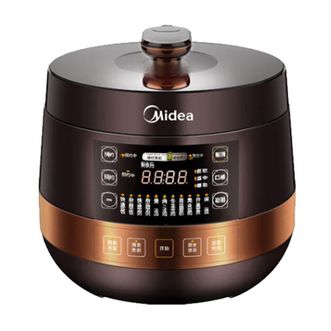 美的/Midea  电压力锅 家用新款电高压锅多功能电压力煲一锅双胆电饭煲智能预约一键排气可开盖煮大容量 MYYL60Easy203