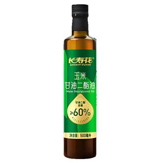 长寿花LONGEVITY FLOWER  轻酯健康甘油二酯食用油60%DAG含量 玉米二酯油 500mL*1瓶