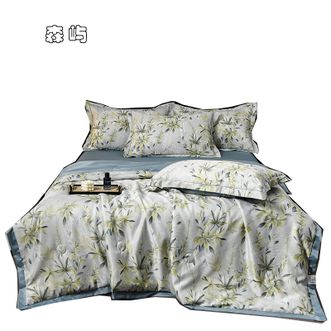 洁丽雅/Grace  水洗天丝夏被夏凉被空调被双人夏被床单枕套夏被四件套夏被200*230 ZYJLY-CP0220 森屿