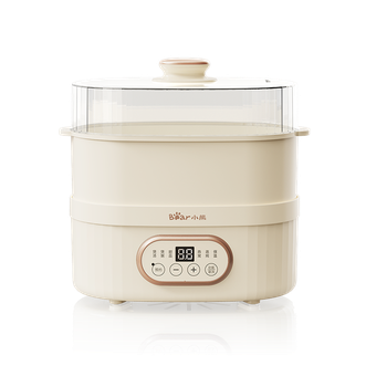 小熊/Bear  电炖锅 DDZ-C10V1 迷你1L 1-2人用蒸煮一体炖汤盅