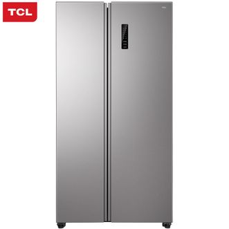 TCL 455升冰霜银超薄大容量养鲜冰箱 变频风冷无霜 精细分储保鲜防串味 电脑温控一级能效 R455V3-S