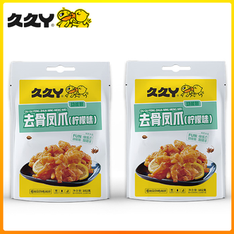 久久丫  柠檬无骨凤爪102g*2袋