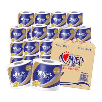 心相印  卷纸4层卷筒纸140g27卷整箱 厕纸卫生纸巾有芯卷纸 心相印  卷纸4层卷筒纸140g27卷整箱 厕纸卫生纸巾有芯卷纸