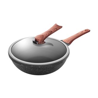 炊大皇（COOKER KING）  炒锅不粘锅 耐磨轻烟少油多用平底煎炒锅30cm 磁炉通用 B50168