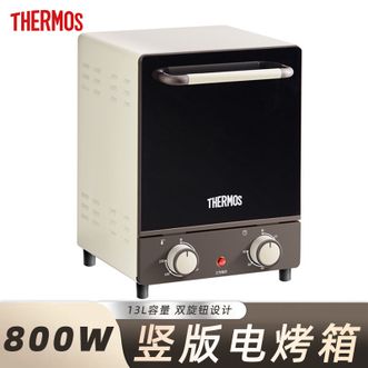 膳魔师（THERMOS）  竖版电烤箱13L黄金容量轻松烘烤旋钮式操作家用电烤箱