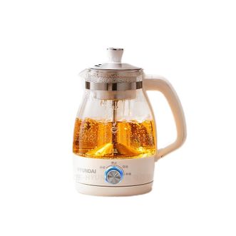 HYUNDAI  迷你养生壶一人蒸汽喷淋式煮茶壶花茶壶蒸茶器全自动升级保温