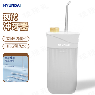 HYUNDAI  便携式家用洗牙器水牙线折叠防水洁牙器牙齿清洁器