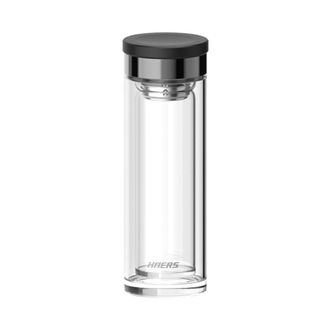 哈尔斯（HAERS）  双层玻璃杯车载泡茶家用便携水杯380mL