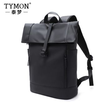 泰梦/TYMON  大容量商务休闲双肩包单肩包电脑包 黑色
