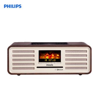 飞利浦（PHILIPS）  CD桌面音响 TAM7208 桌面音响家用复古发烧胆机音箱收音机发烧级无线蓝牙音箱迷你音响