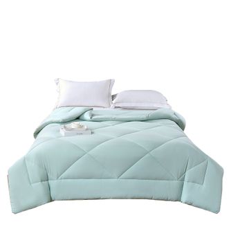 彩羊（Fazeya）  清风亲舒被 （雾青色）冬季加厚棉被春秋被双人冬被柔软舒适蓬松柔弹轻盈不压身