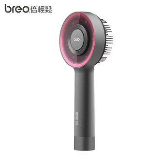 倍轻松（breo）头皮智能按摩梳 红光护发滋养护头皮头部按摩仪 Scalp3黑色