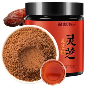 福东海  灵芝粉100克  长白山灵芝 整朵打粉
