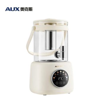 奥克斯/AUX  养生壶花茶养生桶桶水龙头烧水壶煮茶器煮茶壶玻璃花茶壶电热水壶带茶漏 YS126