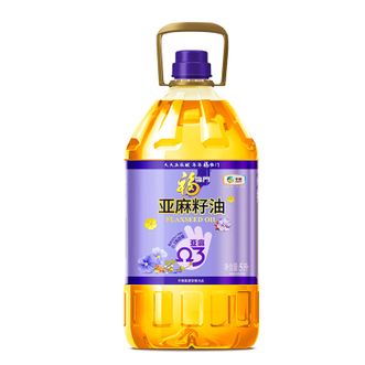 福临门  食用油 一级冷榨 亚麻籽油 5L 中粮出品