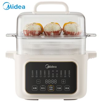 美的（Midea）电炖锅 【一锅五胆 配蒸笼】 电炖盅 煲汤炖汤锅 蒸锅电蒸锅 隔水炖不锈钢隔片上蒸下炖 MD-DZC2501