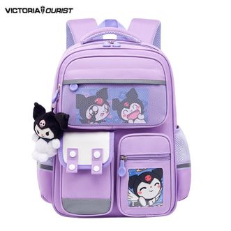 维多利亚旅行者/VICTORIATOURIST  小学生书包轻便减负护脊英伦风防泼水大容量儿童双肩包ET001（大号）
