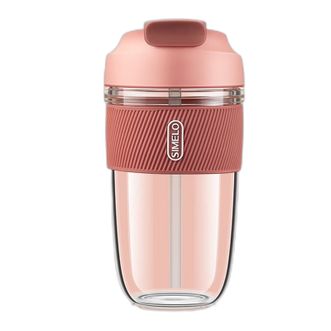 施美乐（SIMELO）单层玻璃水杯咖啡杯 便携办公室500ML