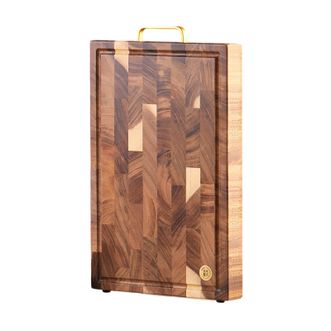 好管家  菜板家用黑胡桃木防霉案板加厚实木砧板GZ025提手款45*30*3.0cm