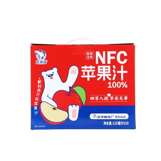 北冰洋  NFC苹果汁利乐礼盒125m1*20(箱)