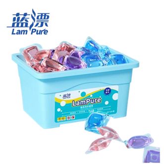 蓝漂  100颗*1盒 三合一浓缩洗衣凝珠香味持久留香除菌除螨去污