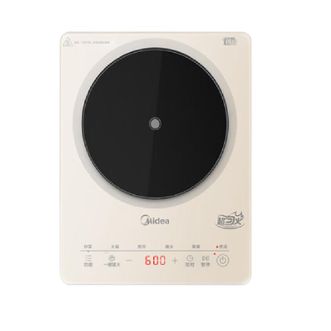 美的/Midea  电磁炉 2200W大功率 微晶面板 匀火加热 170mm大线圈盘 智能定时 数显 微晶玻璃 线下同款 MC-22TA01 单机