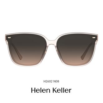 海伦凯勒（Helen Keller）  墨镜男高级感防晒女防紫外线上灰下香槟镜片