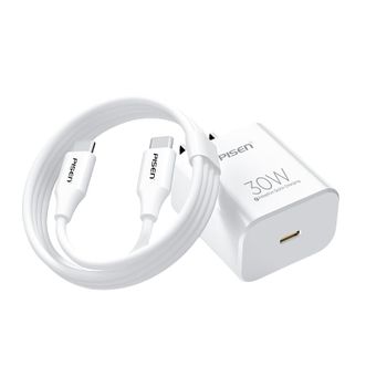 品胜(PISEN)  氮化镓苹果15充电器20W30W快充头套装