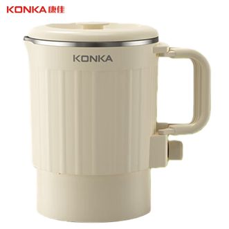 康佳/Konka  便携式电烧水壶0.8L折叠电热水壶316不锈钢开水壶 烧水杯旅行出差家用养生壶学生泡面杯