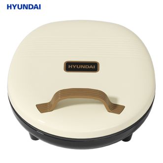 HYUNDAI  家用电饼铛三明治机早餐机煎烤机双面加热大火力蒸汽烤肉饼铛