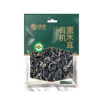绿帝  有机黑木耳150g 精选山珍美味
