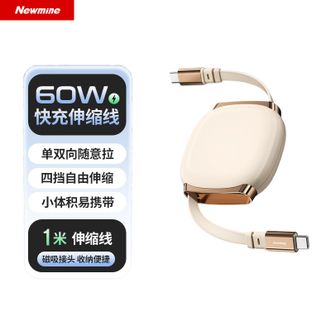 纽曼（Newmine）  60W伸缩数据线Type-C接口 1米
