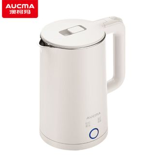 澳柯玛/Aucma  电热水壶1.8L双层防烫304不锈钢内胆大容量保温烧水壶暖水壶开水壶