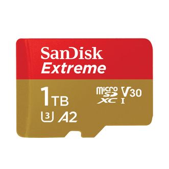 闪迪/SanDisk  1TB TF(MicroSD)4K极速金卡 V30存储卡U3内存卡 读速190MB 记录仪运动相机无人机监控内存卡